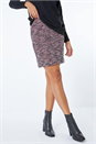 Red Textured A line Boucle Skirt, Image 1 of 5