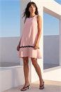Light Pink Ric Rac Trim Swing Dress, Image 3 of 4