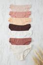 Multi 7 Pack Ribbed Seamless Knitted Briefs, Image 1 of 2