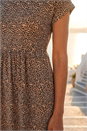 Biscuit Dusk Leopard Print Midi Stretch Dress, Image 4 of 4