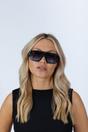 Blue Cross-Border Flat Sunglasses in Blue Leopard, Image 5 of 7