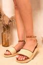 Tan iKrush Tan Hazel Studs Decorated Platform Strappy Sandals, Image 3 of 8