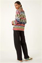 ORANGE Aztec Print Roll Neck Knit Jumper, Image 3 of 5