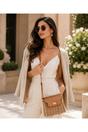 Tan Ollie - Petite Artisan Crossbody Bag - Tan, Image 3 of 3