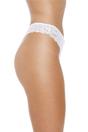 White 6 Pack Floral Lace Thong, Image 2 of 5