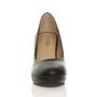 Black AJVANI Black High Heel Court Shoes, Image 6 of 6