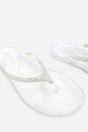 White Where's That From White Giuliana Glitter Toe Post Flip Flops, Image 5 of 6