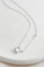 Silver Sterling Silver Asymmeti Sparkly CZ Necklace, Image 4 of 4