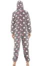 Grey Multicoloured Heart Print Supersoft Grey Onesie, Image 2 of 5
