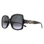Black Jimmy Choo Black Square Black Dark Grey Gradient SAMMI/G/S Sunglasses, Image 2 of 4