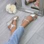  High Wedge Heel Ankle Strap Cork Sandals, Image 5 of 6