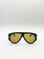 Orange Oversized Rounded Sunglasses, Image 4 of 6