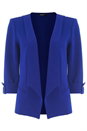 Royal Blue 3/4 Sleeve Waterfall Jacket , Image 5 of 5