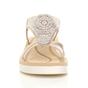 Rose Gold AJVANI Rose Gold Flatform Diamante T-Bar Slingback Sandals, Image 6 of 6