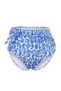 Multi WOVCOR Multi Ethnic Print Tie Side High Waist Bikini Bottom with Wrap Detail, Image 2 of 4
