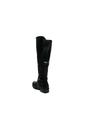 Black iKrush Black Nina Faux Leather Buckle Knee High Boots, Image 5 of 8