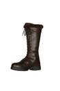 Brown Nola Leather Lace Up Standard Country Boots, Image 1 of 8