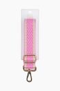 Pink Stripe Trim Woven Bag Strap, Image 4 of 4
