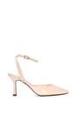 Natural XY LONDON Natural 'Tori' Pointed Toe Stiletto Heels With Ankle Strap, Image 1 of 6