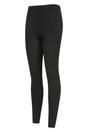 Black Fluffy Fleece Lined Thermal Leggings, Image 3 of 4