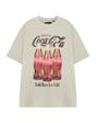 Beige Coca Cola Sold Here Ice Cold Large T-Shirt, Image 1 of 6