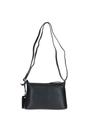 Black 'Dublin' Elegant Real Leather Crossbody Bag, Image 5 of 5