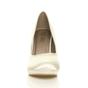 Ivory AJVANI Ivory High Heel Wedding Bridal Court Shoes, Image 6 of 6