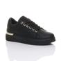 Black Flat Chunky Diamante Sparkly Trainers, Image 1 of 6