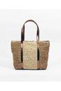 Bronze Pia Rossini Bronze Aragon - Straw Tote Bag - Cognac, Image 1 of 2