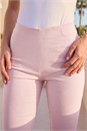 Light-pink Stretch Knee Length Elastic Waist Shorts, Image 4 of 4