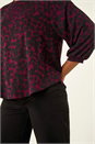 Wine Abstract Spot Print Top, Image 5 of 5