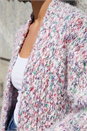 Rose Fluffy Nep Long Cardigan, Image 4 of 4