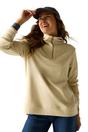 Cream Demmi Quarter Zip Fleece Top, Image 4 of 6