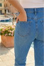 Denim Cotton Ankle Grazer Stretch Jean, Image 4 of 4