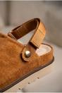Camel iKrush Camel Tara Womens Suede Convertible Slingback Clogs, Image 2 of 4