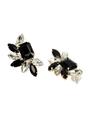 Black Diva Collection Blossoming Purple Studs, Image 3 of 5