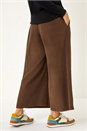 Mocha Baby Corduroy Wide Leg Culotte, Image 2 of 5
