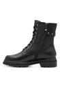 Black Tamaris Black Tamaris Womens Black Leather Combat Boot, Image 4 of 7