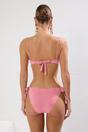 Pink Textured Bikini Set with Underwired Top and Tie Side Bottom, Image 3 of 3