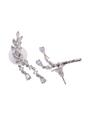 Lilac Diva Tilted Leaf Earrings, Image 3 of 5
