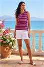 PINK Shimmer Stripe Knit Vest, Image 2 of 4