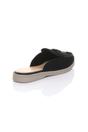 Black AJVANI Black Flat Slip On Open Back Loafers Mules, Image 4 of 4