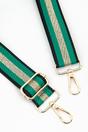 Green Glitter Stripe Woven Bag Strap, Image 2 of 4