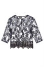  Short Floral Embroidered Lace Jacket, Image 5 of 5