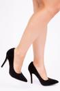 Black 'Leah' Toe Pumps High Heels, Image 2 of 2