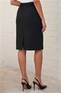 Black A-Line Stretch Skirt, Image 3 of 4