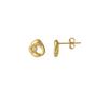 Gold Dripping Molten Natural Textured Sterling Silver Authentic Earring, Image 1 of 5