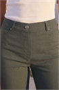Forest  Elastic Waist Turn Up Stretch Shorts, Image 4 of 4