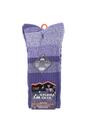 Purple 3 Pack Padded Sole Cotton Hiking Socks, Image 2 of 4