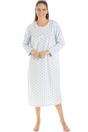 Aqua Camille Lingerie Aqua Polka Dot Nightdress, Image 1 of 5